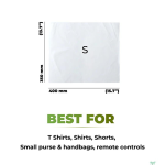 Small Compostable Plastic Garment Bags, with your print design or logo