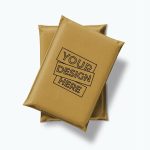 custom branded bubble brown/craft mailers, one side place